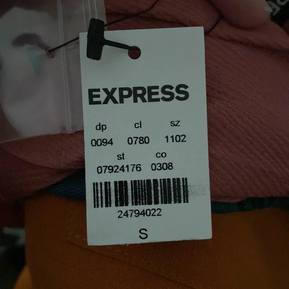 Express Ruffled Wrapped Mauve Dress - Picture 4 of 4